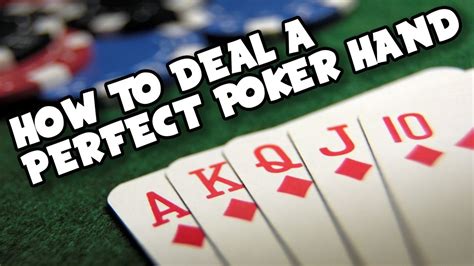 poker how to deal